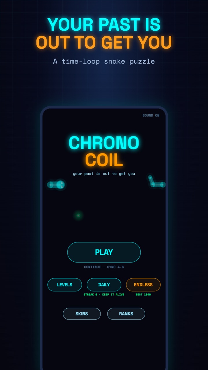Chrono Coil title screenshot